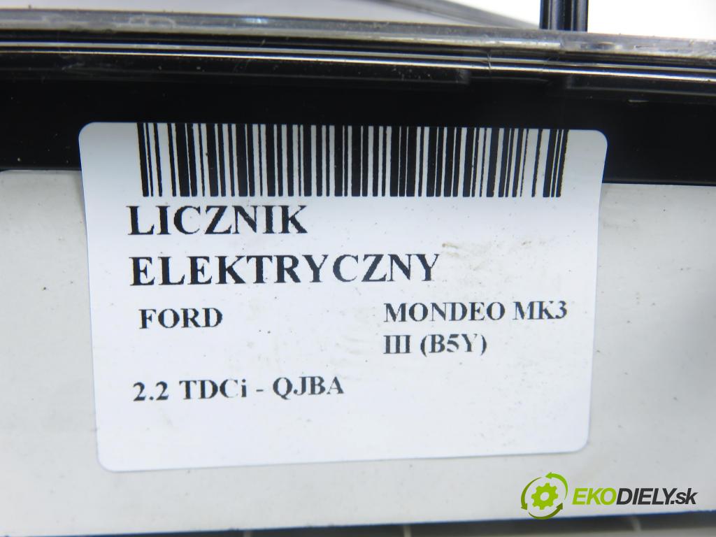 FORD MONDEO III (B5Y) LIFTBACK 2004 114,00 2.2 TDCi - QJBA 2198,00 Prístrojovka elektrický 3S7T10849JD