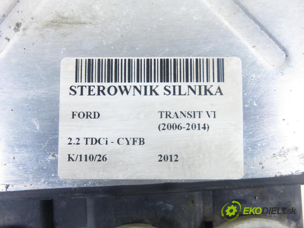 FORD TRANSIT Furgon (FA_ _) FURGON 2012 92,00 2.2 TDCi - CYFB 2198,00 Riadiaca jednotka Motor 6C1112A650AP