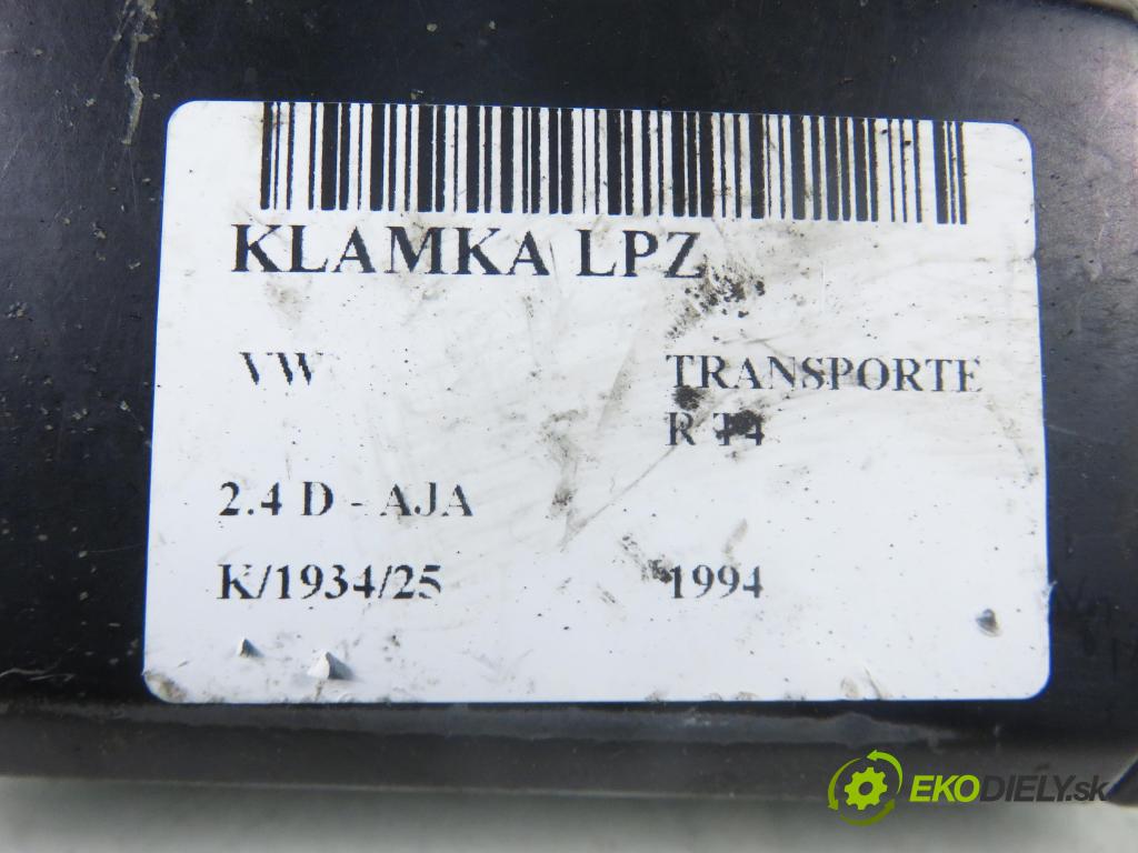 VW TRANSPORTER IV Skrzynia (70XA) KABINA/PLATFORMA 1994 55,00 2.4 D - AJA 2370,00 klika LPZ 701837209