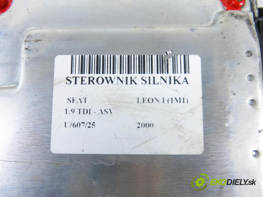 SEAT LEON (1M1) HB 2000 81,00 1.9 TDI 110 - ASV 1896,00 Riadiaca jednotka Motor 038906012FK ; 0281010683