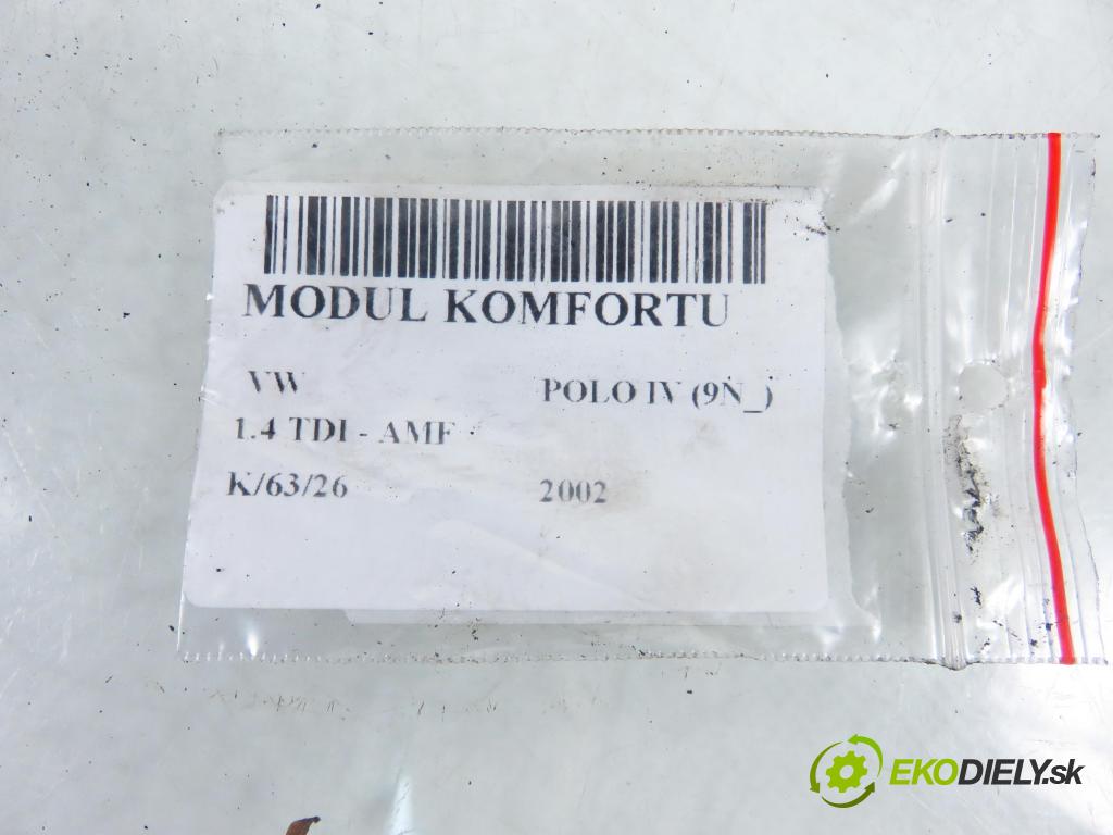 VW POLO (9N_) HB 2002 55,00 1.4 TDI PD 75 - AMF 1422,00 MODUL komfortu 6q1937049c ; 5WK48212C