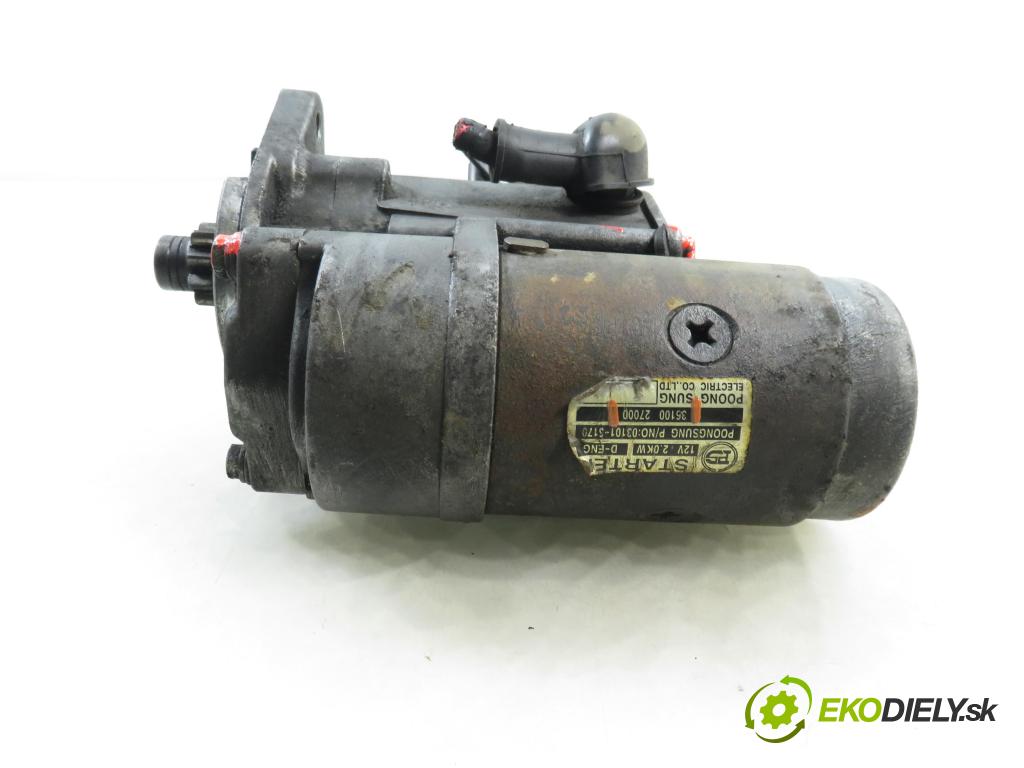 HYUNDAI SANTA FÉ I (SM) SUV 2001 83,00 2.0 CRDi 4x4 113 - D4EA 1991,00 Štartér 3610027000 (Štartér)