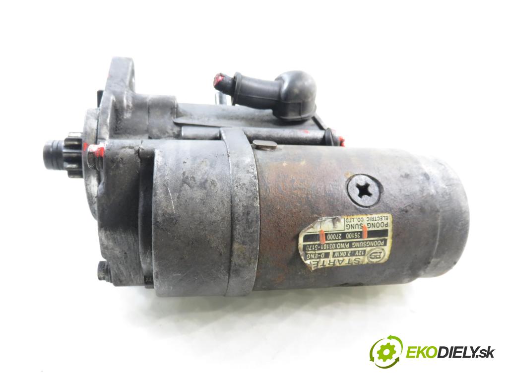 HYUNDAI SANTA FÉ I (SM) SUV 2001 83,00 2.0 CRDi 4x4 113 - D4EA 1991,00 Štartér 3610027000 (Štartér)