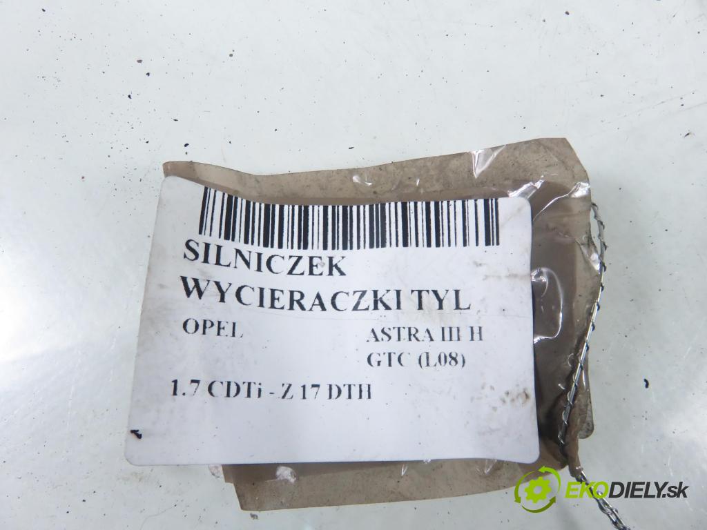 OPEL ASTRA H GTC (L08) HB 2006 74,00 1.7 CDTi - Z 17 DTH 1686,00 Motorček stierače zadné 0390201591 ; 13105981