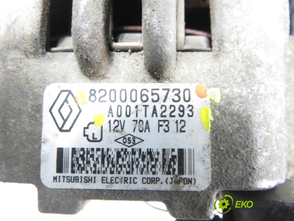 RENAULT CLIO II (BB_, CB_) HB 2003 43,00 1.2 8V 58 - D7F 726 1149,00 Alternátor 8200065730 ; A001TA2293 (Alternátor)