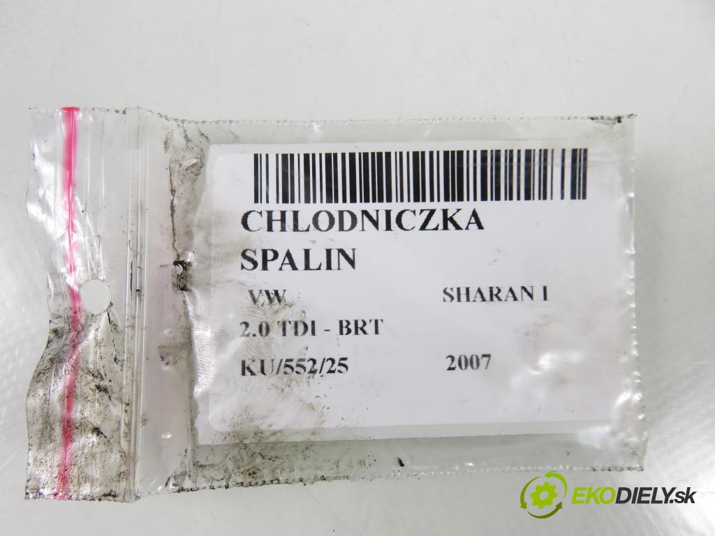 VW SHARAN (7M8, 7M9, 7M6) MINIVAN 2007 103,00 2.0 TDI - BRT 1968,00 Chladič spalín 03G131521AD