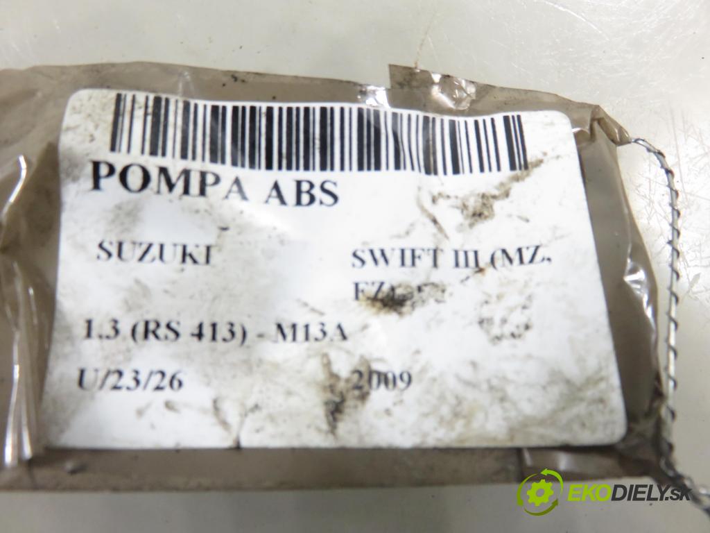SUZUKI SWIFT III (MZ, EZ) HB 2009 68,00 1.3 92 - M13A 1328,00 pumpa ABS 06210908113 ; 06210205754 (Pumpa ABS)