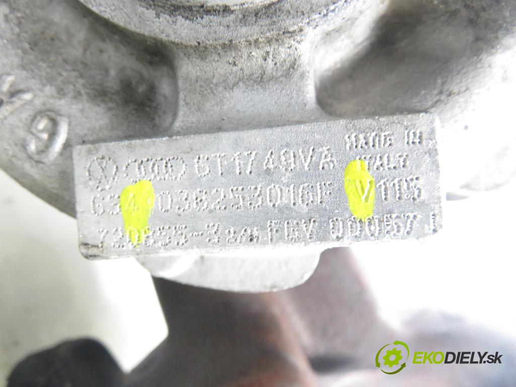 SKODA OCTAVIA I Combi (1U5) KOMBI 2002 74,00 1.9 TDI 4x4 - ATD 1896,00 Turbodúchadlo 038253016F (Turbodúchadlo (kompletné))