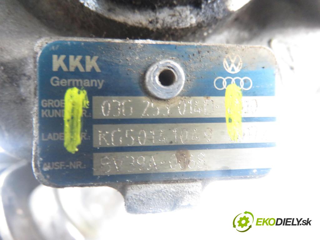 SEAT IBIZA IV (6J5, 6P1) HB 2009 77,00 1.9 TDI - BLS 1896,00 Turbodúchadlo 03G253014D (Turbodúchadlo (kompletné))