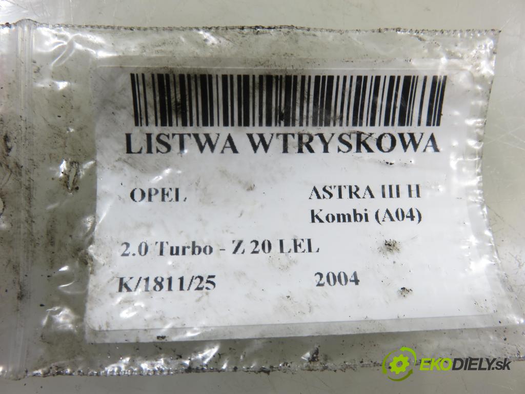 OPEL ASTRA H Kombi (A04) KOMBI 2004 125,00 2.0 Turbo - Z 20 LEL 1998,00 Lišta vstrekovacia 0280156021 ; 90411551 (Vstrekovacia lišta)