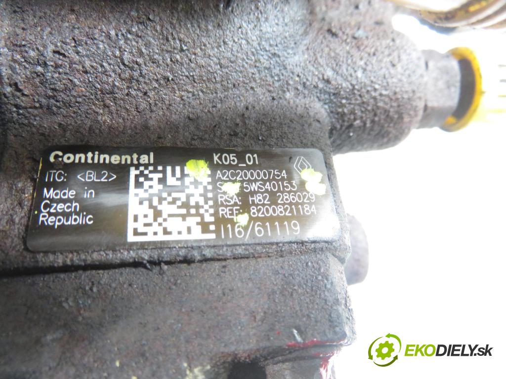RENAULT CLIO III Grandtour (KR0/1_) KOMBI 2009 65,00 1.5 dCi - K9K 772 1461,00 Pumpa vysokého tlaku 8200821184 ; 5WS40153 ; A2C20000754