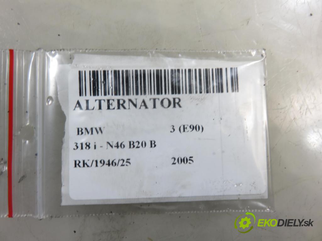 BMW 3 (E90) SEDAN 2005 95,00 318 i 129 - N46 B20 B 1995,00 Alternátor 0124515051 (Alternátor)