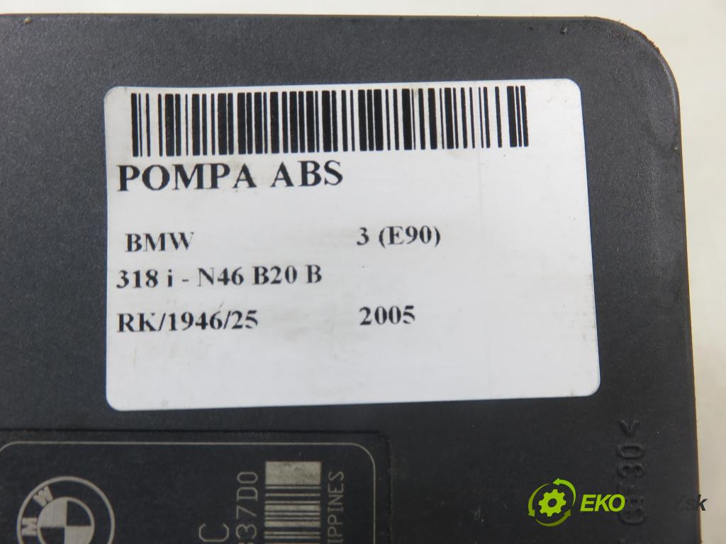 BMW 3 (E90) SEDAN 2005 95,00 318 i 129 - N46 B20 B 1995,00 pumpa ABS 10096008303 ; 6772214 ; 6772213 (Pumpa ABS)