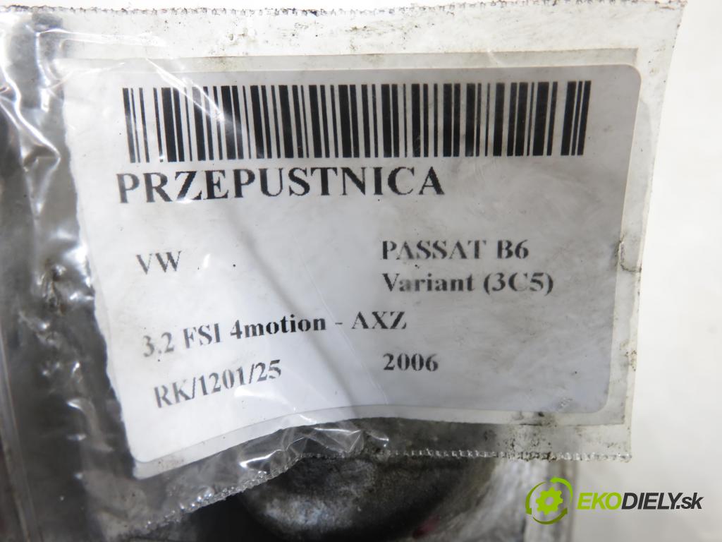 VW PASSAT B6 Variant (3C5) KOMBI 2006 184,00 3.2 FSI 4motion - AXZ 3168,00 Škrtiaca klapka 022133062AG (Škrtiaca klapka)