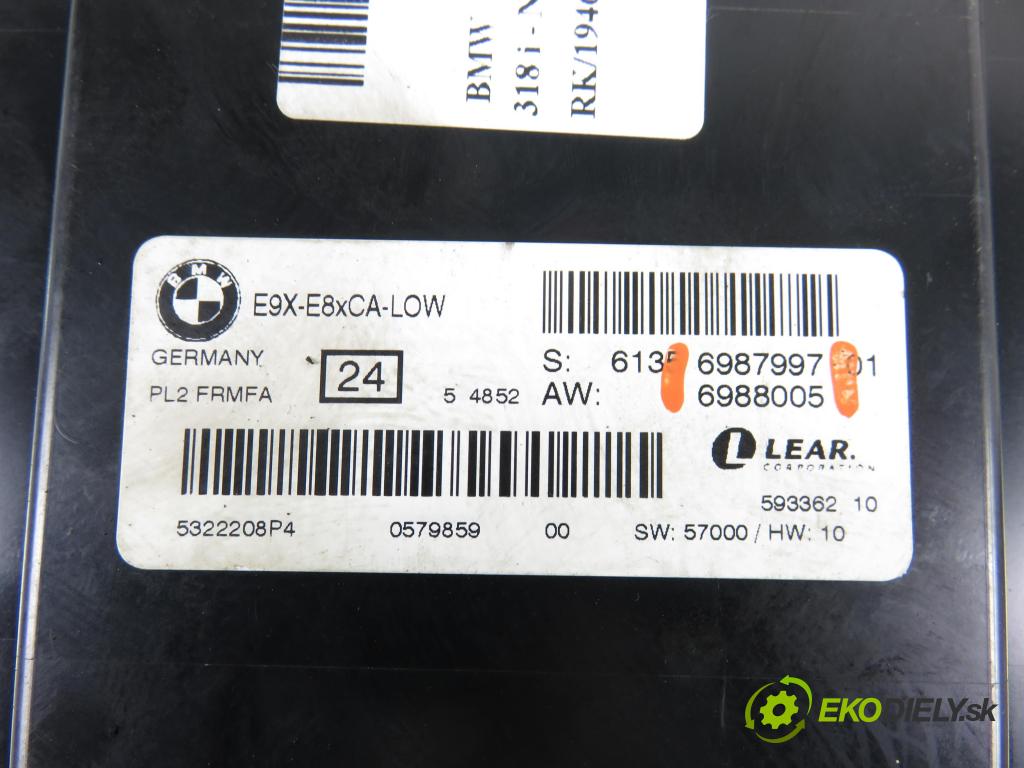 BMW 3 (E90) SEDAN 2005 95,00 318 i 129 - N46 B20 B 1995,00 Riadiaca jednotka svetlá 6988005 ; 6987997