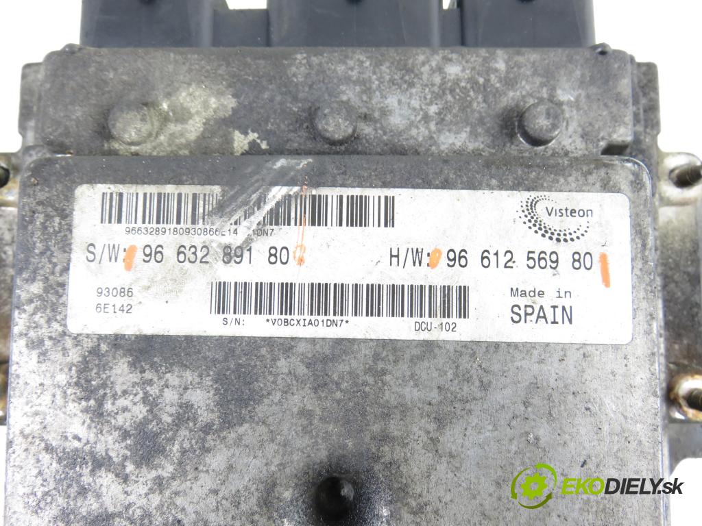 CITROEN JUMPER Skrzynia FURGON 2006 88,00 2.2 HDi 120 - 4HU (P22DTE) 2198,00 Riadiaca jednotka Motor 9663289180 ; 9661256980