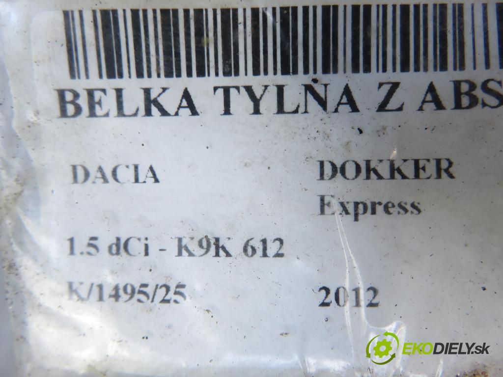 DACIA DOKKER Express FURGON 2012 0,00 1.5 dCi - K9K 612 1461,00 Výstuha zadná ABS