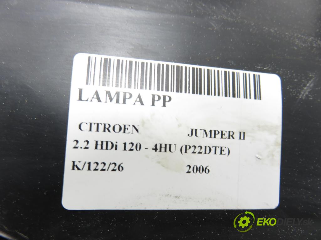 CITROEN JUMPER Skrzynia FURGON 2006 88,00 2.2 HDi 120 - 4HU (P22DTE) 2198,00 Svetlo PP