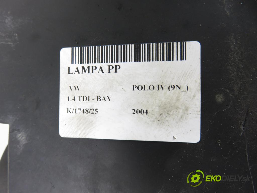 VW POLO (9N_) HB 2004 55,00 1.4 TDI - BAY 1422,00 Svetlo PP 6Q1941008M ; 0301190202