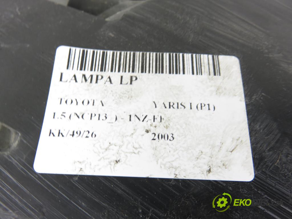 TOYOTA YARIS (_P1_) HB 2003 0,00 1.5 (NCP13_) - 1NZ-FE 1497,00 Svetlo LP