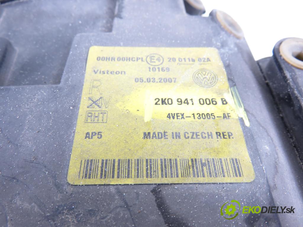 VW CADDY III Variant (2KB, 2KJ, 2CB, 2CJ) KOMBIVAN 2007 77,00 1.9 TDI PD 105 1896,00 Svetlo PP 2K0941006B ; 4VEX13005AF