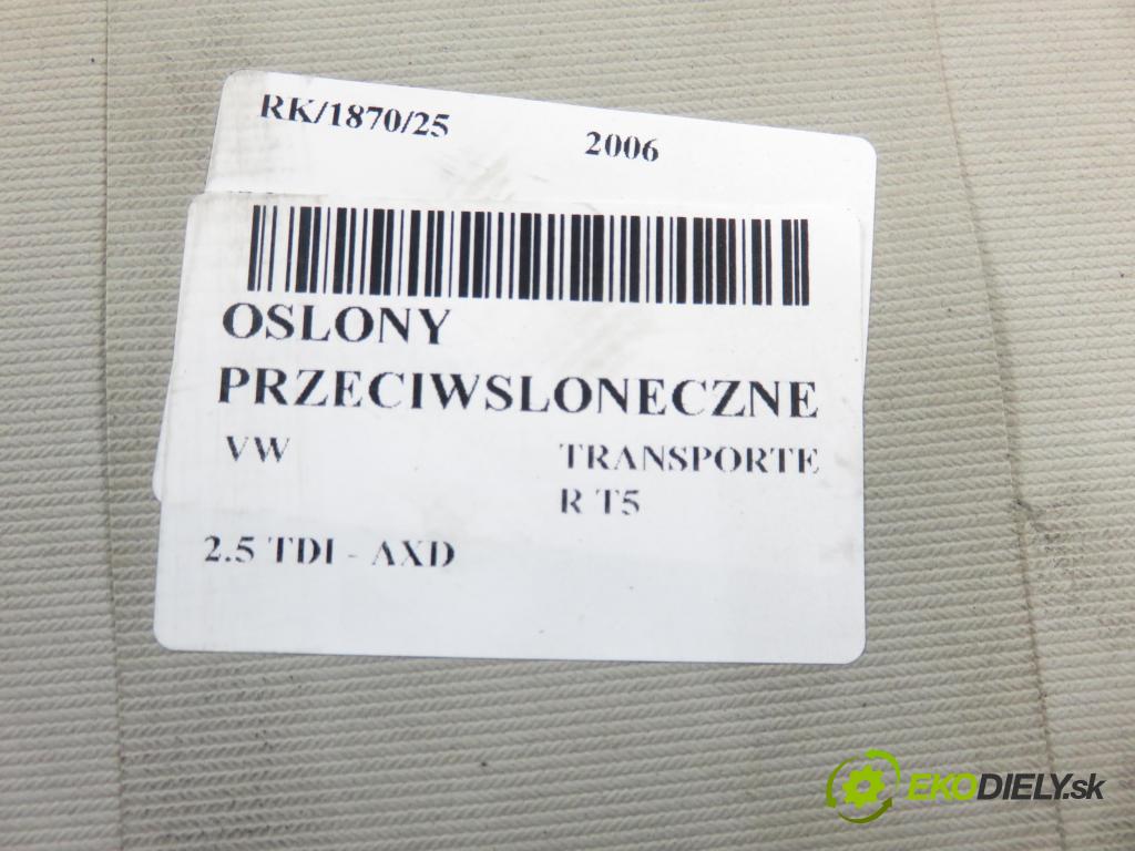 VW TRANSPORTER V Skrzynia (7HA, 7HH, 7EA, 7EH) FURGON 2006 96,00 2.5 TDI - AXD 2461,00 kryty protislnečné
