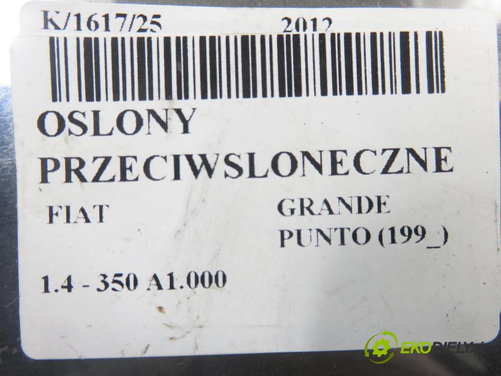 FIAT GRANDE PUNTO (199_) HB 2012 57,00 1.4 - 350 A1.000 1368,00 kryty protislnečné