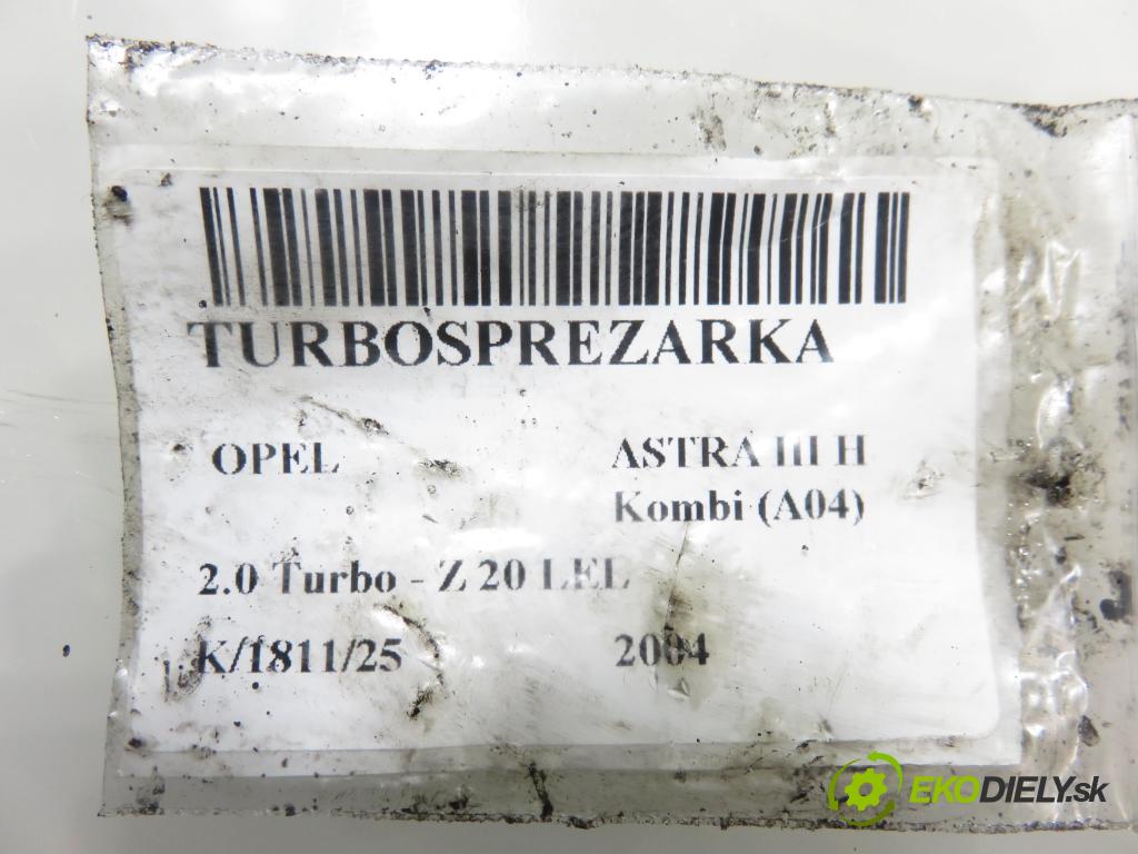 OPEL ASTRA H Kombi (A04) KOMBI 2004 125,00 2.0 Turbo - Z 20 LEL 1998,00 Turbodúchadlo 55559848 (Turbodúchadlo (kompletné))
