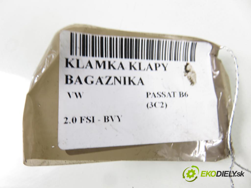 VW PASSAT B6 (3C2) SEDAN 2006 110,00 2.0 FSI - BVY 1984,00 Kľučka dverí kufor 3C5827469D