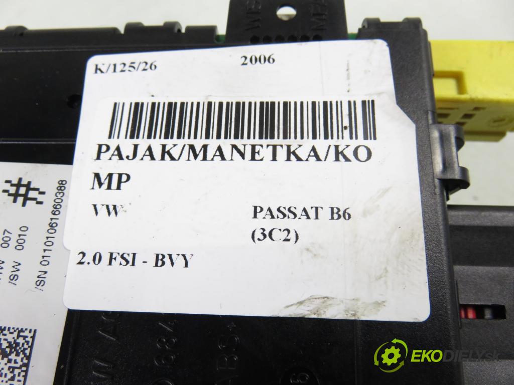 VW PASSAT B6 (3C2) SEDAN 2006 110,00 2.0 FSI - BVY 1984,00 páčka/prepínač 3C5953513C