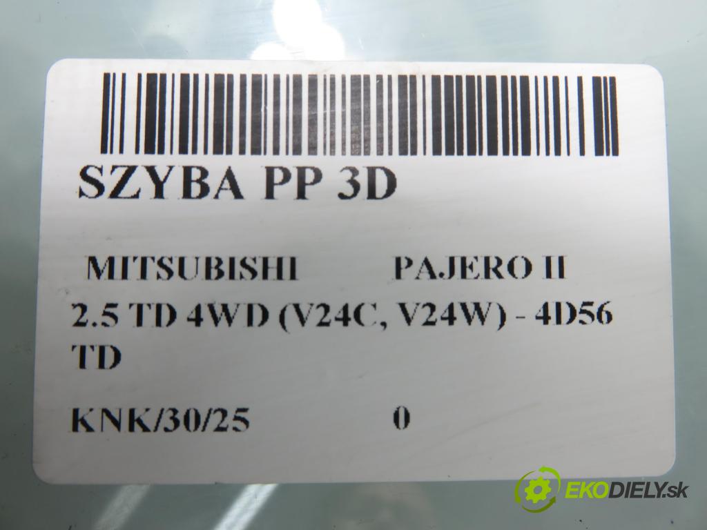 MITSUBISHI PAJERO II (V3_W, V2_W, V4_W) TERENOWY 1996 73,00 2.5 TD 99 - 4D56 TD 2477,00 Okno PP 3D
