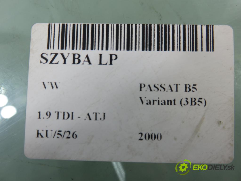 VW PASSAT B5 Variant (3B5) KOMBI 2000 85,00 1.9 TDI - ATJ 1896,00 Okno LP