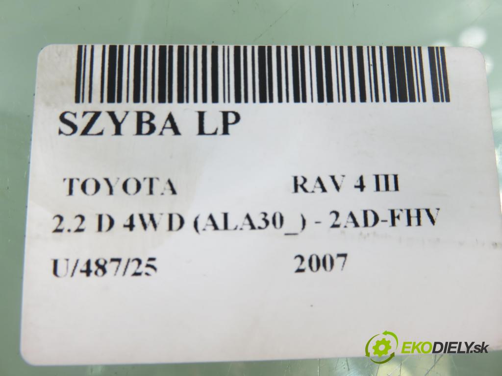 TOYOTA RAV 4 III (_A3_) SUV 2007 130,00 2.2 D 4WD 177 - 2AD-FHV 2231,00 Okno LP