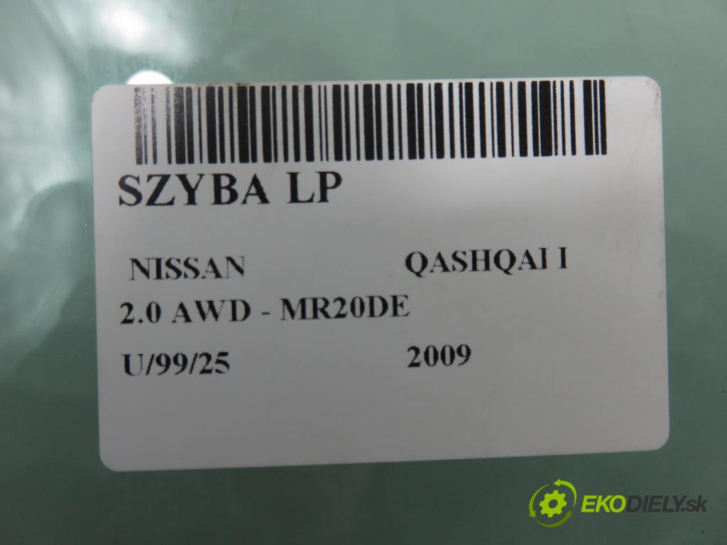 NISSAN QASHQAI / QASHQAI +2 I (J10, JJ10) CROSSOVER 2009 104,00 2.0 AWD 141 - MR20DE 1997,00 Okno LP