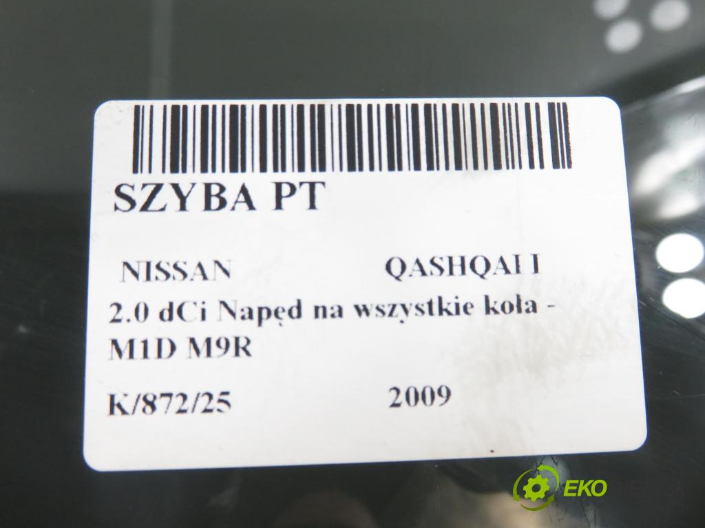 NISSAN QASHQAI / QASHQAI +2 I (J10, JJ10) SUV 2009 110,00 2.0 dCi AWD 150 - M1D M9R 1994,00 Okno pravé zadné
