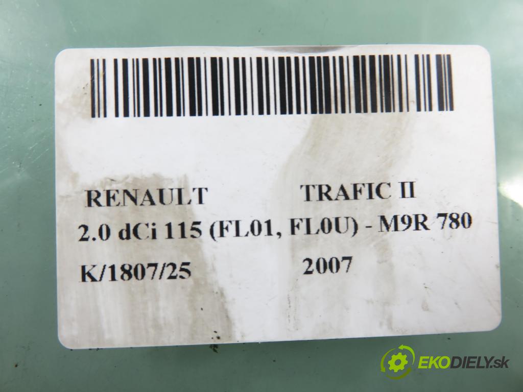 RENAULT TRAFIC II Skrzynia (FL) FURGON 2007 84,00 2.0 dCi 115 - M9R 780 1995,00 Okno TROJUHOLNÍKÝ PP