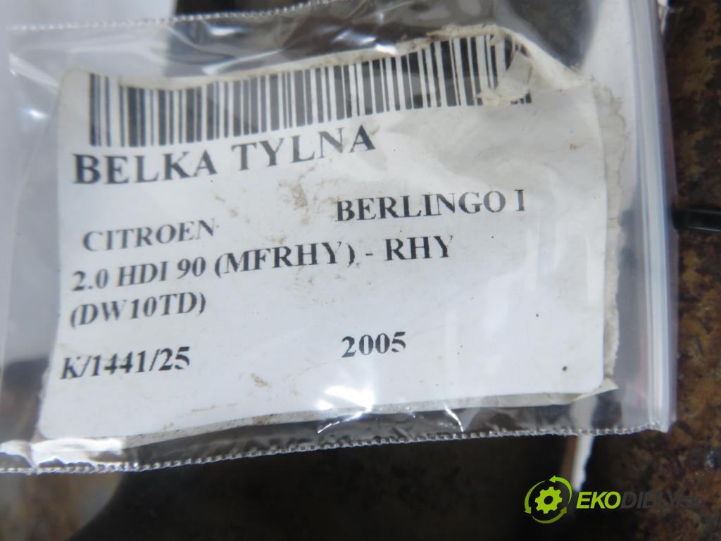 CITROEN BERLINGO / BERLINGO FIRST nadwozie wielkoprzestrzenne (MPV) KOMBIVAN 2005 66,00 2.0 HDI 90 1997,00 Výstuha zadná