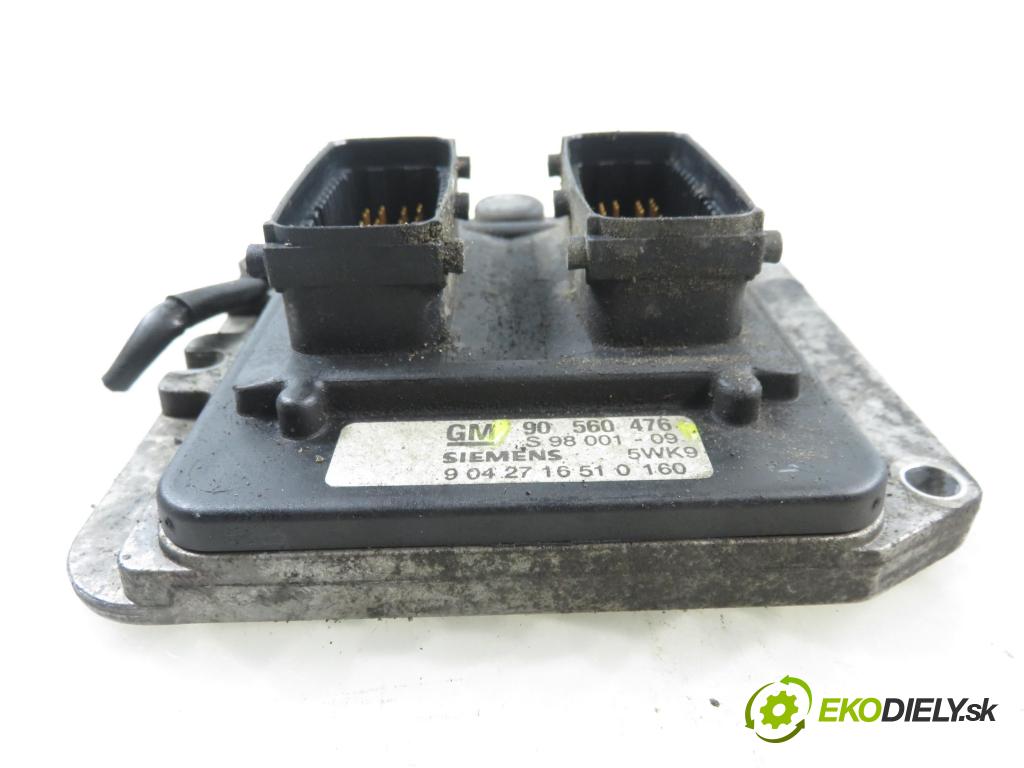 OPEL ASTRA G liftback (T98) HB 1999 85,00 1.8 16V - X 18 XE1 1796,00 Riadiaca jednotka Motor 90560476