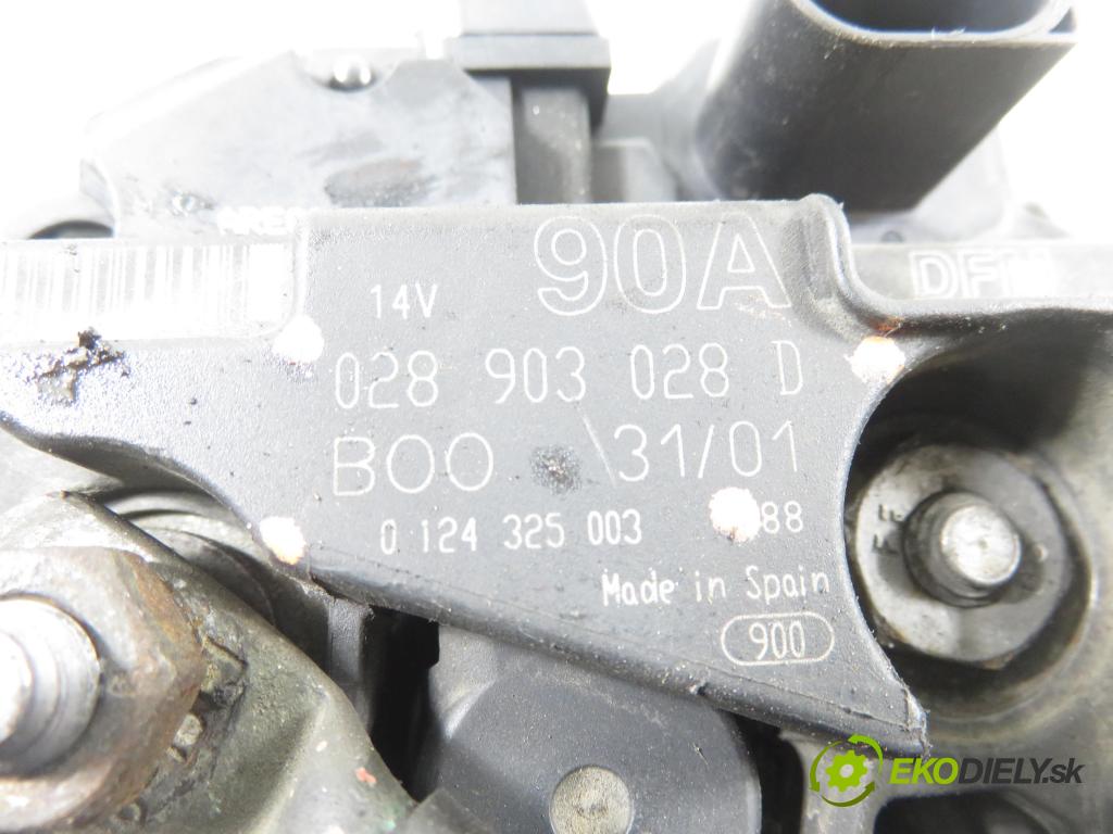 VW SHARAN (7M8, 7M9, 7M6) MINIVAN 1999 81,00 1.9 TDI 110 - AFN 1896,00 Alternátor 028903028D ; 0124325003 (Alternátor)