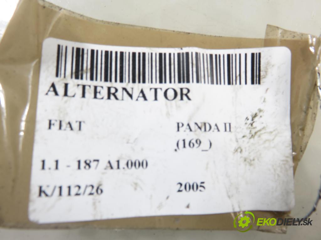 FIAT PANDA (169_) HB 2005 40,00 1.1 54 - 187 A1.000 1108,00 Alternátor 46843093 (Alternátor)