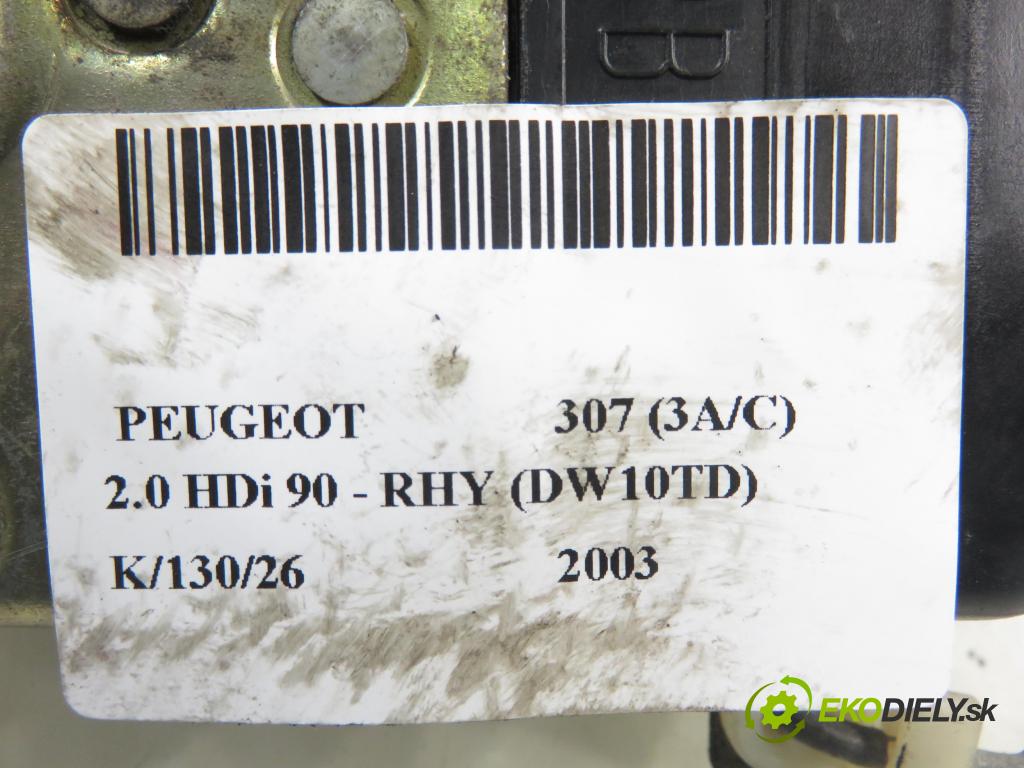 PEUGEOT 307 (3A/C) HB 2003 66,00 2.0 HDi 90 - RHY (DW10TD) 1997,00 zámok