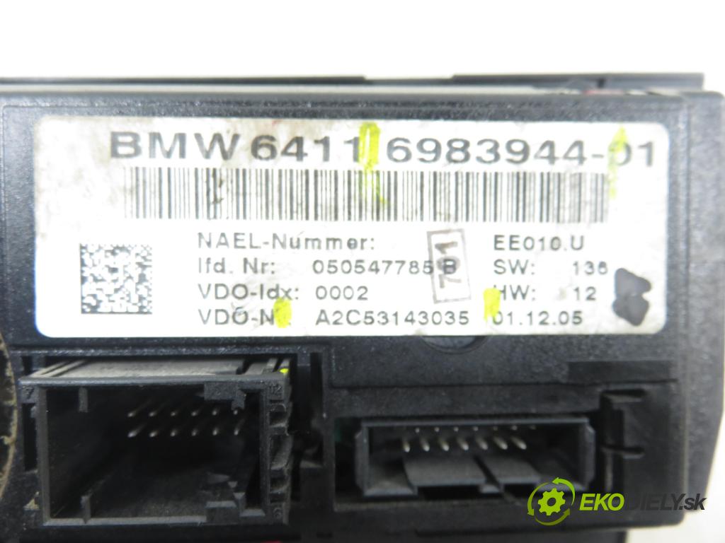BMW 3 (E90) SEDAN 2005 95,00 318 i 129 - N46 B20 B 1995,00 Panel kúrenia KLIMATRONIK 6983944 ; A2C53143035