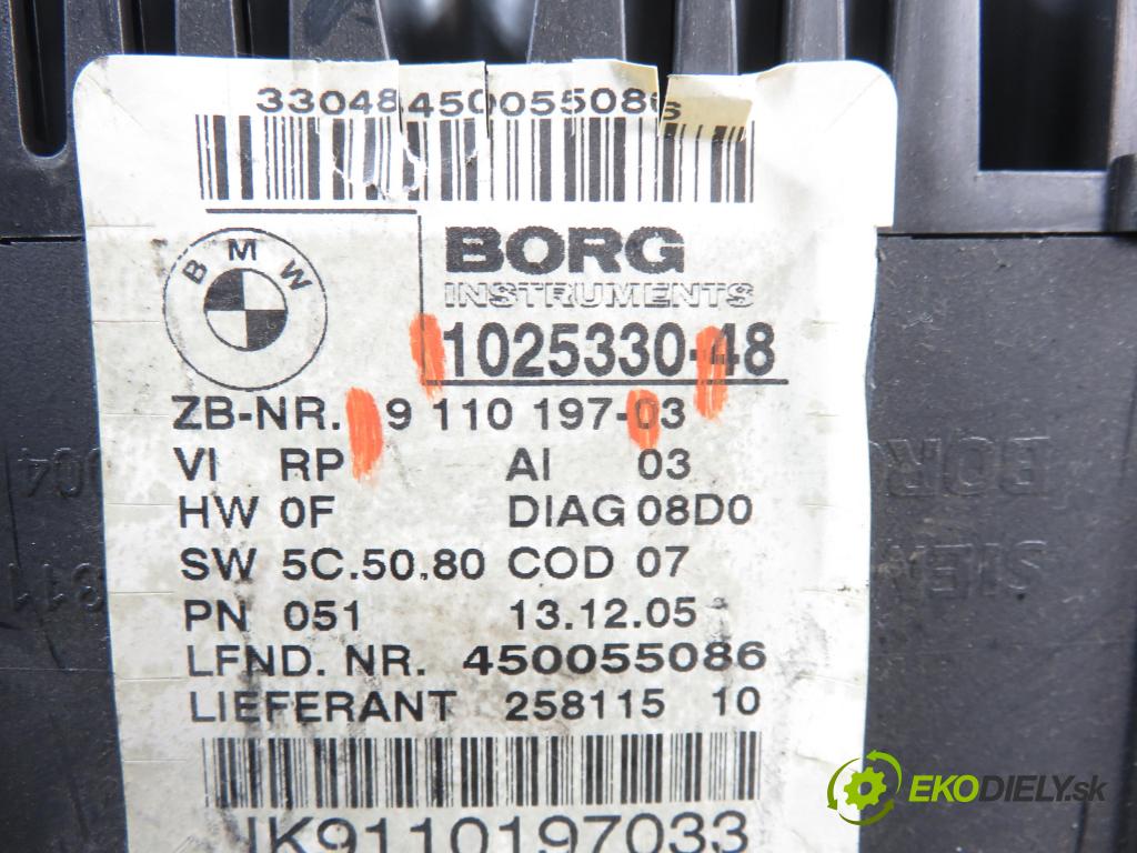 BMW 3 (E90) SEDAN 2005 95,00 318 i 129 - N46 B20 B 1995,00 Prístrojovka elektrický 9110197 ; 1025330