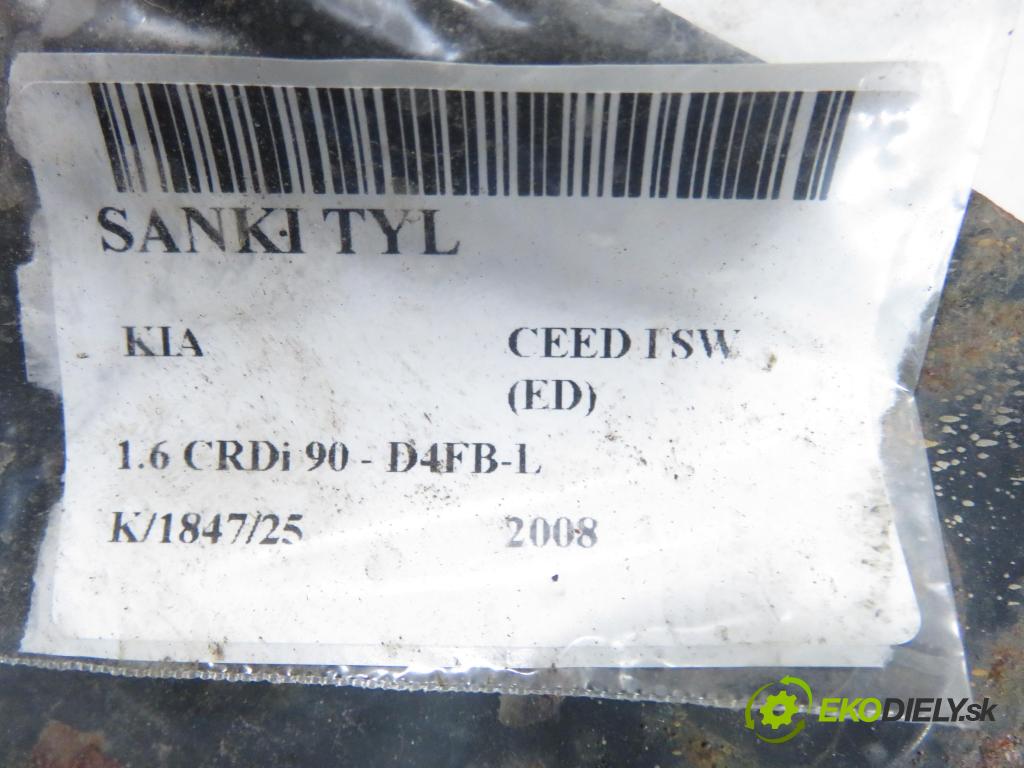 KIA CEE'D SW (ED) KOMBI 2008 66,00 1.6 CRDi 90 - D4FB-L 1582,00 ZADNÍ: