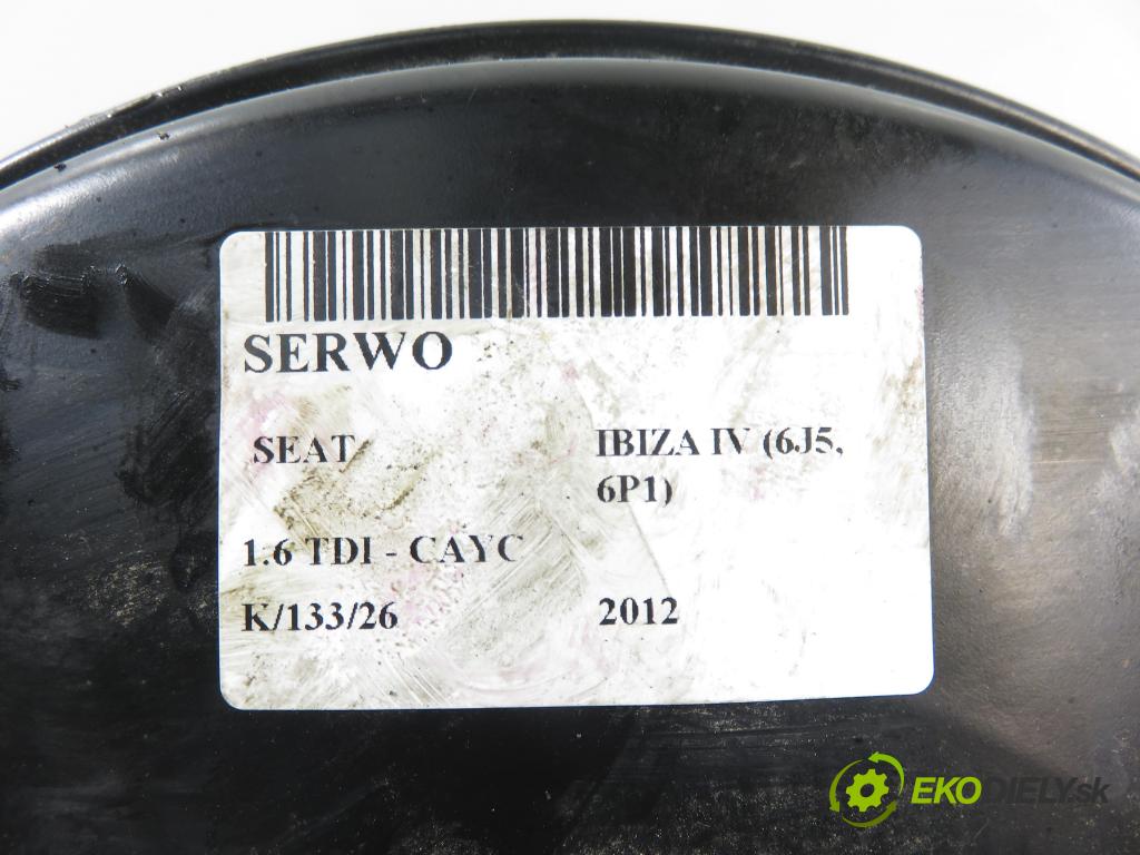 SEAT IBIZA IV (6J5, 6P1) HB 2012 77,00 1.6 TDI - CAYC 1598,00 posilovač 6R1614105J (Servočerpadlo)
