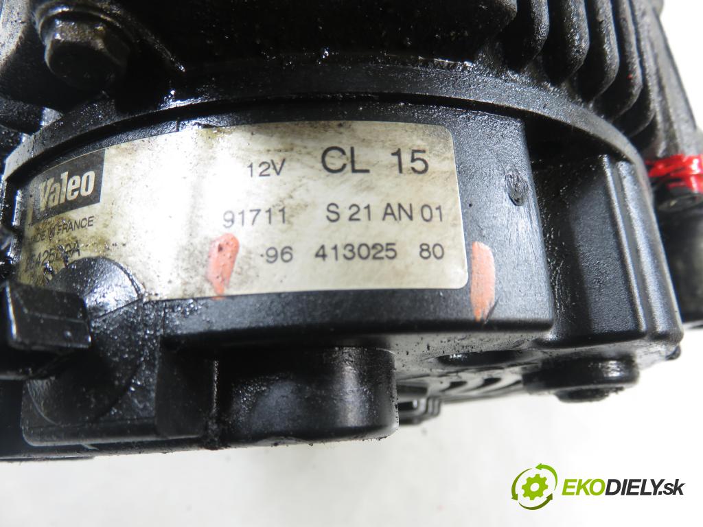 PEUGEOT 307 (3A/C) HB 2003 66,00 2.0 HDi 90 - RHY (DW10TD) 1997,00 Alternátor 9641302580 (Alternátor)