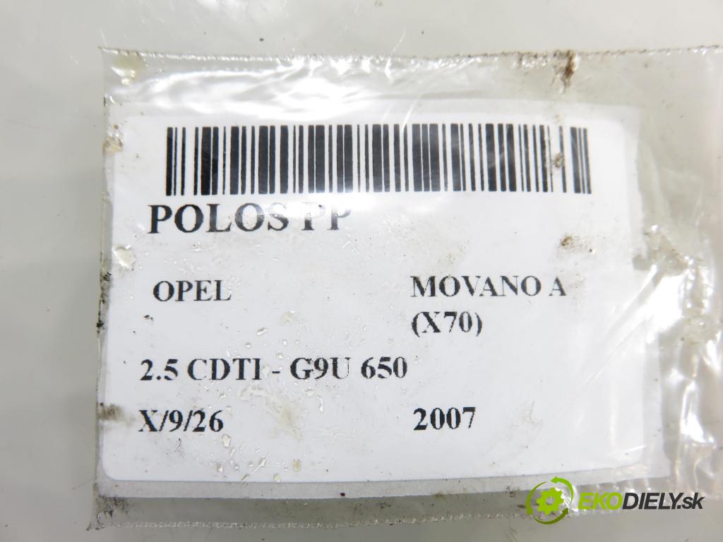 OPEL MOVANO Platforma / podwoyie (X70) KABINA/PLATFORMA 2007 0,00 2.5 CDTI - G9U 650 2464,00 poloos PP