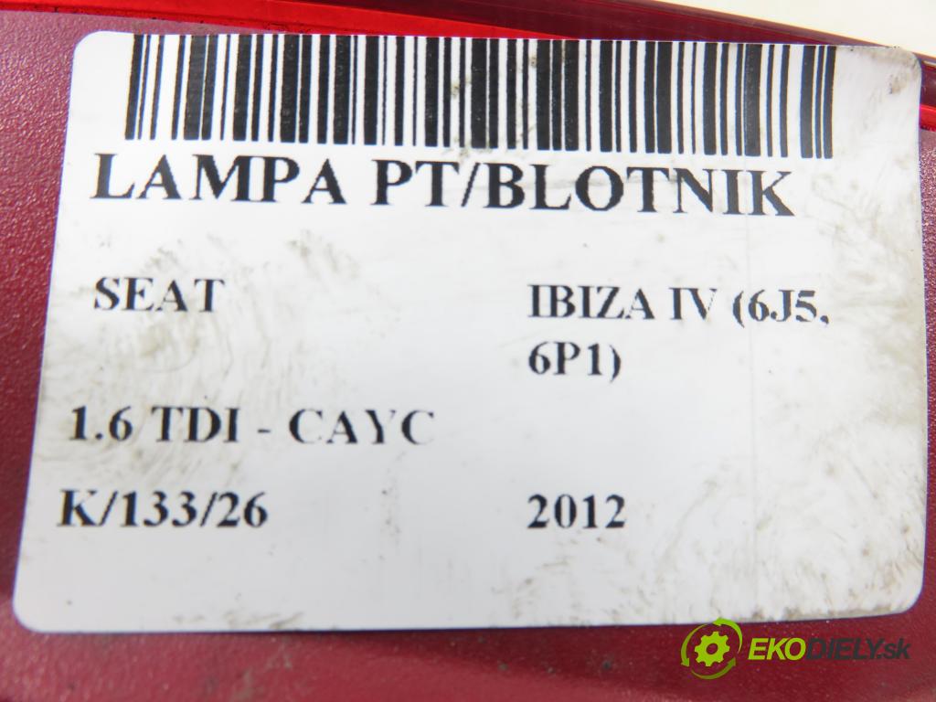 SEAT IBIZA IV (6J5, 6P1) HB 2012 77,00 1.6 TDI - CAYC 1598,00 Svetlo pravé zadné 6J4945112B