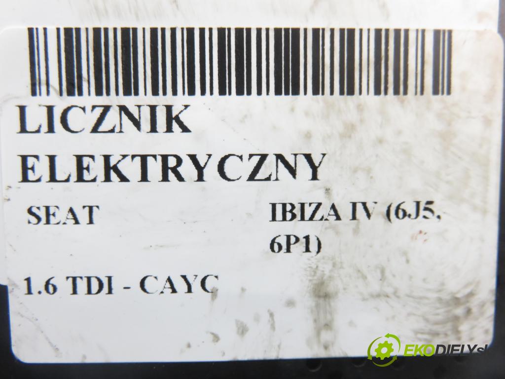 SEAT IBIZA IV (6J5, 6P1) HB 2012 77,00 1.6 TDI - CAYC 1598,00 Prístrojovka elektrický 6J0920803H