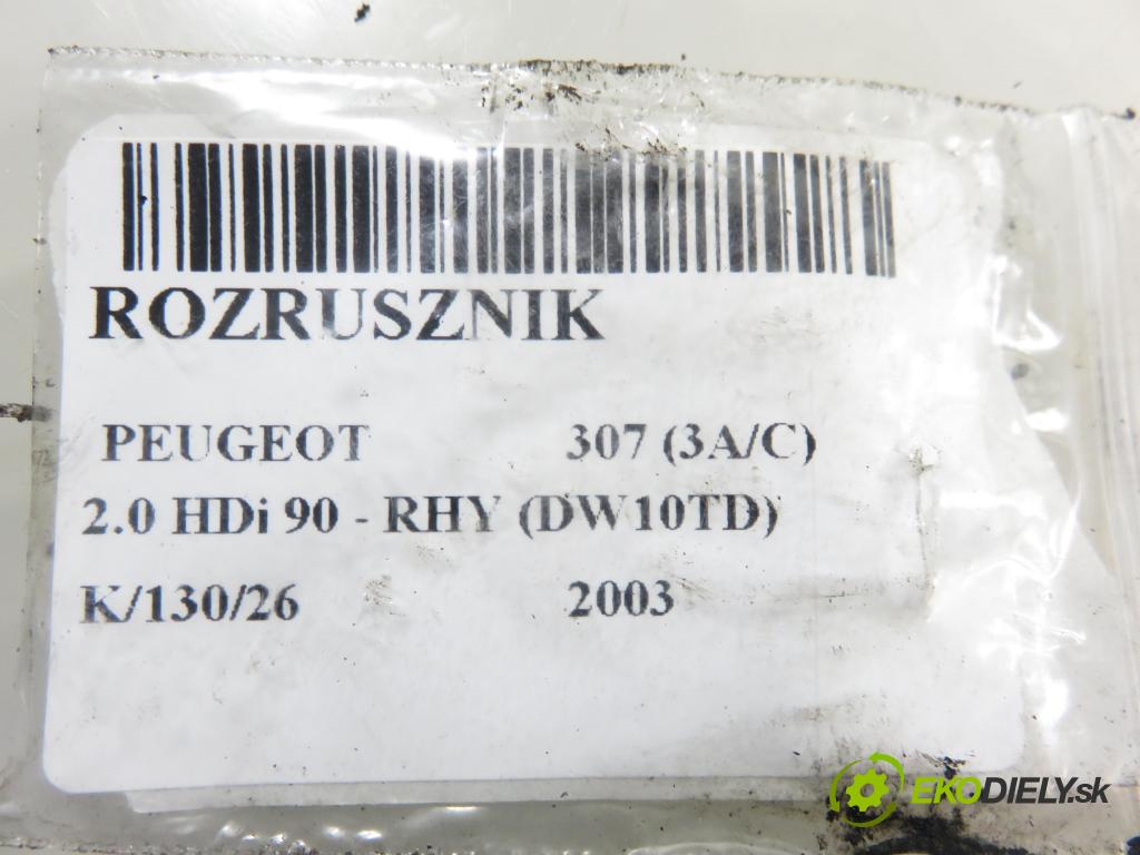 PEUGEOT 307 (3A/C) HB 2003 66,00 2.0 HDi 90 - RHY (DW10TD) 1997,00 Štartér M001T80481 (Štartér)